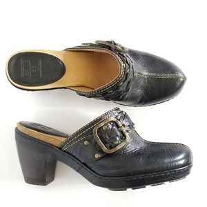Frye | Candice Leather Woven Clog Sz.7.5
